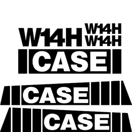 Aftermarket Decal Set Fits Case Wheel Loader W14H CASEW14HDECALSET